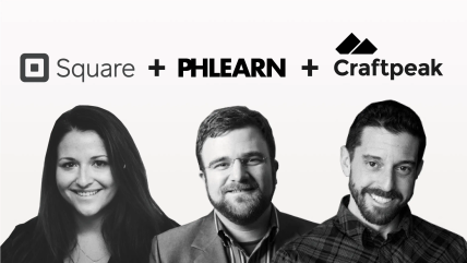 Cover image showing Mallory Russell, head of Content, Square. Seth Kravitz, CEO, PHLEARN and John Kelley, CEO, Craftpeak along with the logos of their organisations