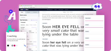 Computer tab showcasing how Setka editor functions on text blocks.