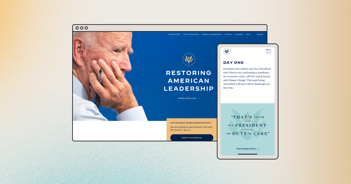 The Build Back Better website