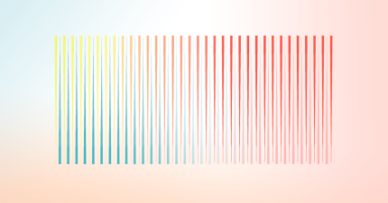 A series of rays in various colors criss crossing near each other as they fade into the background.