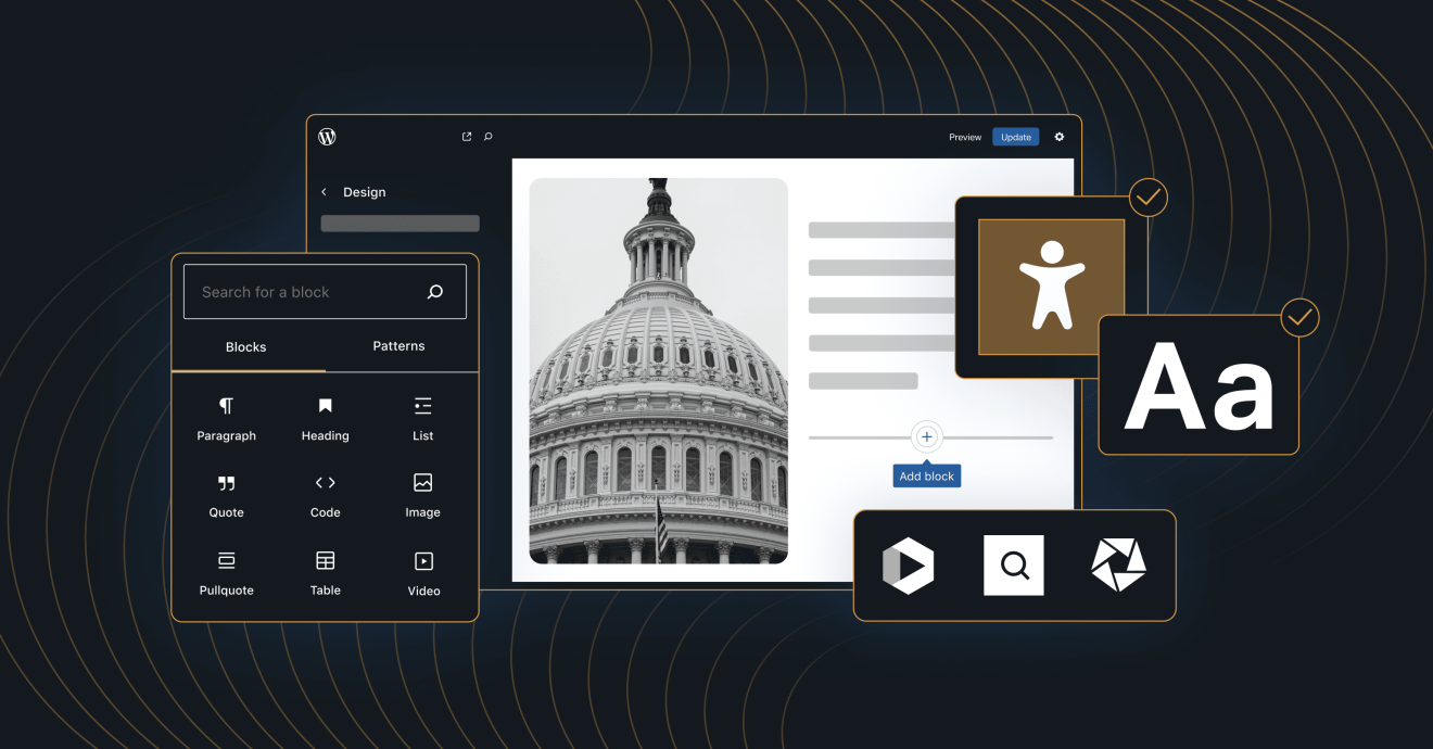 Featured image showing CivicPress theme elements