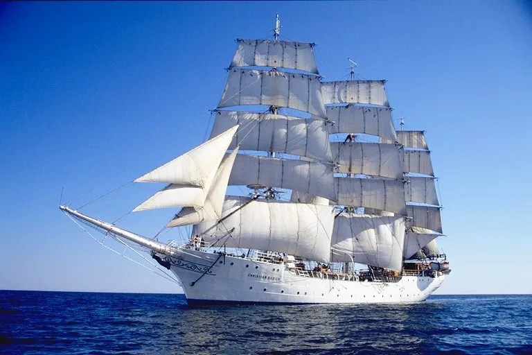 "The Christ" ship sailing in the ocean for the "EntrepreneurShip" event