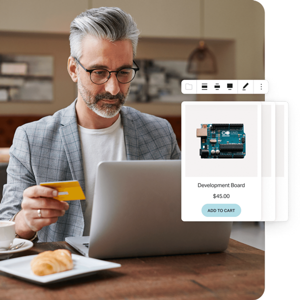 Man using the WordPress VIP interface