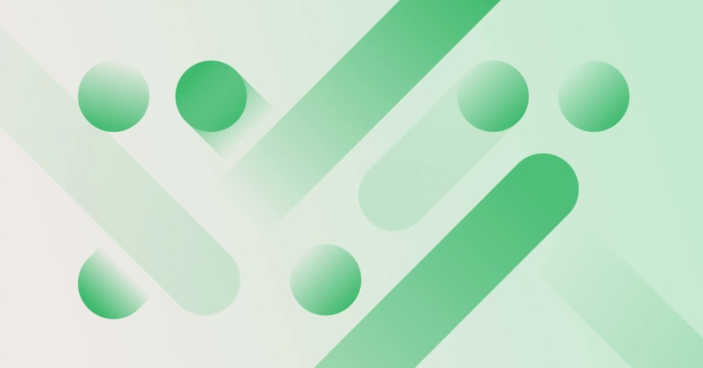 Abstract geometric illustration representing digital solution content integration and workflow.