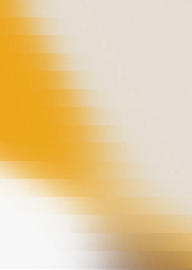 Blurred orange diagonal gradient fading into off-white, with soft pixelated lines and a minimal abstract style.
