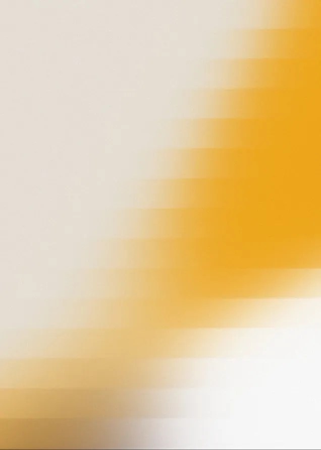 Abstract image with a gradient of white to yellow-orange, featuring blurred, horizontal stepped lines.
