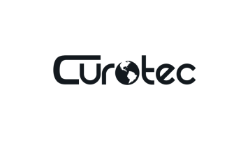 Curotec logo with the letter o depicted as a globe showing the Americas.