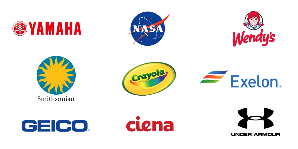 mindgrub clients: yamaha, nasa, wendy's, smithsonian, crayola, exelon, geico, ciena, under armor
