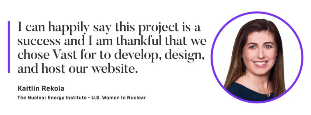 Wuote from Kaitlin Rekola about VAST Agency