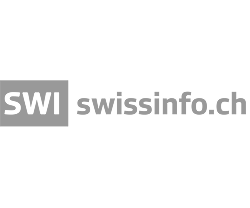 Swissinfo logo in grey